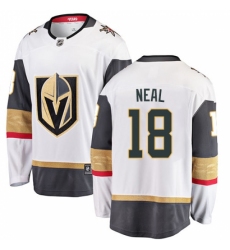 Youth Vegas Golden Knights #18 James Neal Authentic White Away Fanatics Branded Breakaway NHL Jersey