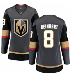 Women's Vegas Golden Knights #8 Griffin Reinhart Authentic Black Home Fanatics Branded Breakaway NHL Jersey