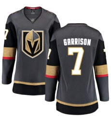Women's Vegas Golden Knights #7 Jason Garrison Authentic Black Home Fanatics Branded Breakaway NHL Jersey