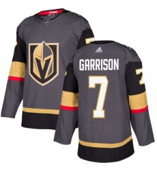 Youth Adidas Vegas Golden Knights #7 Jason Garrison Authentic Gray Home NHL Jersey