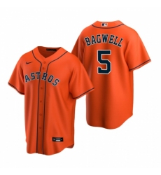 Men's Nike Houston Astros #5 Jeff Bagwell Orange Alternate Stitched Baseball Jersey