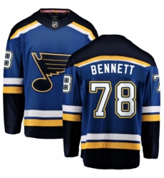 Men's St. Louis Blues #78 Beau Bennett Fanatics Branded Royal Blue Home Breakaway NHL Jersey