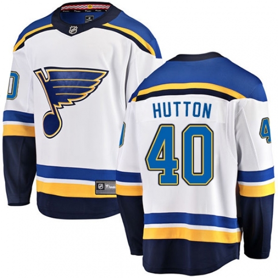 Youth St. Louis Blues #40 Carter Hutton Fanatics Branded White Away Breakaway NHL Jersey Youth St. Louis Blues #40 Carter Hutton Fanatics Branded White Away Breakaway NHL Jersey