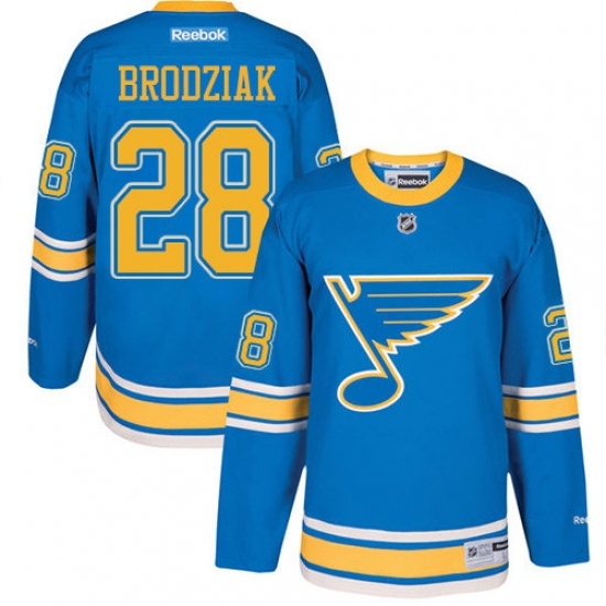 Men's Reebok St. Louis Blues #28 Kyle Brodziak Authentic Blue 2017 Winter Classic NHL Jersey Men's Reebok St. Louis Blues #28 Kyle Brodziak Authentic Blue 2017 Winter Classic NHL Jersey