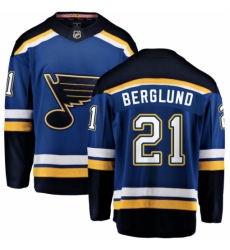Youth St. Louis Blues #21 Patrik Berglund Fanatics Branded Royal Blue Home Breakaway NHL Jersey