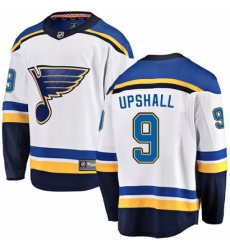 Youth St. Louis Blues #9 Scottie Upshall Fanatics Branded White Away Breakaway NHL Jersey
