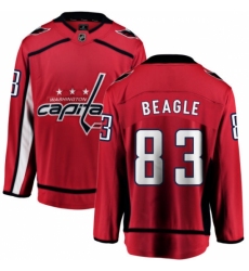 Men's Washington Capitals #83 Jay Beagle Fanatics Branded Red Home Breakaway NHL Jersey