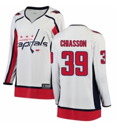Women's Washington Capitals #39 Alex Chiasson Fanatics Branded White Away Breakaway NHL Jersey