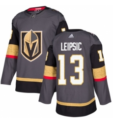 Men's Adidas Vegas Golden Knights #13 Brendan Leipsic Premier Gray Home NHL Jersey