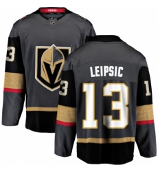 Men's Vegas Golden Knights #13 Brendan Leipsic Authentic Black Home Fanatics Branded Breakaway NHL Jersey