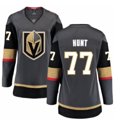 Women's Vegas Golden Knights #77 Brad Hunt Authentic Black Home Fanatics Branded Breakaway NHL Jersey