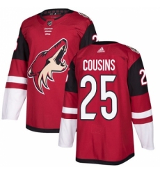 Men's Adidas Arizona Coyotes #25 Nick Cousins Premier Burgundy Red Home NHL Jersey Men's Adidas Arizona Coyotes #25 Nick Cousins Premier Burgundy Red Home NHL Jersey
