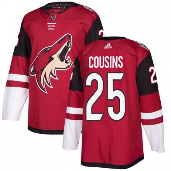 Youth Adidas Arizona Coyotes #25 Nick Cousins Premier Burgundy Red Home NHL Jersey Youth Adidas Arizona Coyotes #25 Nick Cousins Premier Burgundy Red Home NHL Jersey