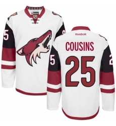 Youth Reebok Arizona Coyotes #25 Nick Cousins Authentic White Away NHL Jersey Youth Reebok Arizona Coyotes #25 Nick Cousins Authentic White Away NHL Jersey