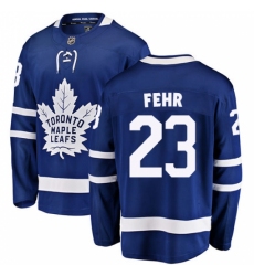 Men's Toronto Maple Leafs #23 Eric Fehr Fanatics Branded Royal Blue Home Breakaway NHL Jersey