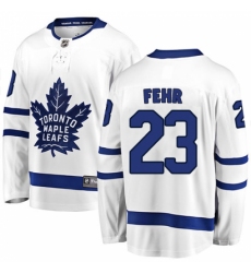 Men's Toronto Maple Leafs #23 Eric Fehr Fanatics Branded White Away Breakaway NHL Jersey