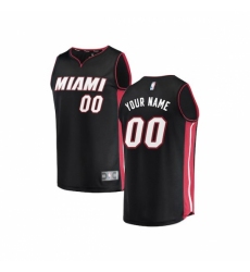 Youth Miami Heat Fanatics Branded Black Fast Break Custom Replica Jersey - Icon Edition