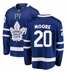 Youth Toronto Maple Leafs #20 Dominic Moore Fanatics Branded Royal Blue Home Breakaway NHL Jersey