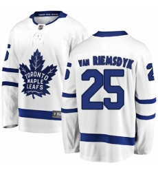 Men's Toronto Maple Leafs #25 James Van Riemsdyk Fanatics Branded White Away Breakaway NHL Jersey