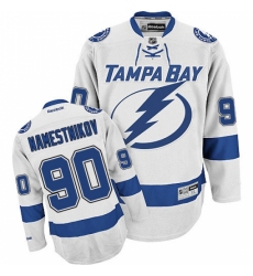 Men's Reebok Tampa Bay Lightning #90 Vladislav Namestnikov Authentic White Away NHL Jersey