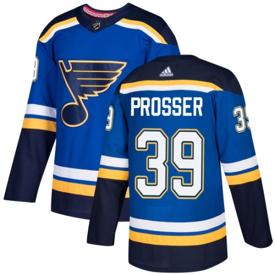Youth Adidas St. Louis Blues #39 Nate Prosser Authentic Royal Blue Home NHL Jersey Youth Adidas St. Louis Blues #39 Nate Prosser Authentic Royal Blue Home NHL Jersey