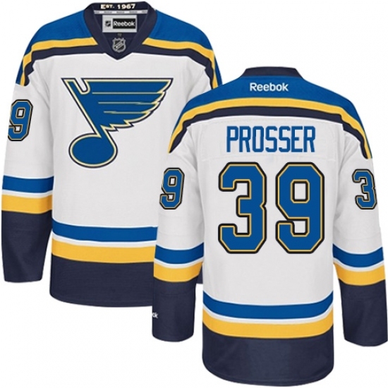 Youth Reebok St. Louis Blues #39 Nate Prosser Authentic White Away NHL Jersey Youth Reebok St. Louis Blues #39 Nate Prosser Authentic White Away NHL Jersey