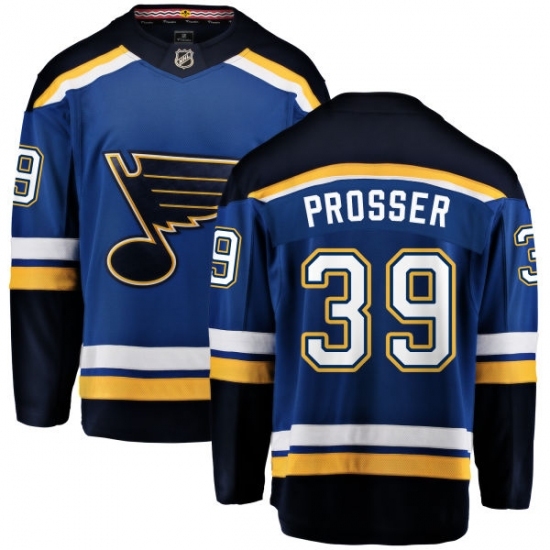 Youth St. Louis Blues #39 Nate Prosser Fanatics Branded Royal Blue Home Breakaway NHL Jersey Youth St. Louis Blues #39 Nate Prosser Fanatics Branded Royal Blue Home Breakaway NHL Jersey