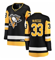 Women's Pittsburgh Penguins #33 Greg McKegg Fanatics Branded Black Home Breakaway NHL Jersey