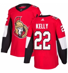Men's Adidas Ottawa Senators #22 Chris Kelly Authentic Red Home NHL Jersey