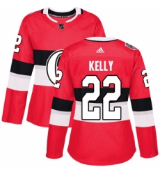 Women's Adidas Ottawa Senators #22 Chris Kelly Authentic Red 2017 100 Classic NHL Jersey