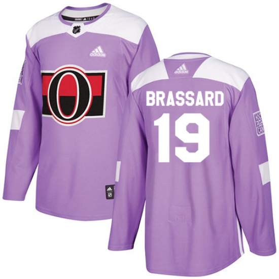 Men's Adidas Ottawa Senators #19 Derick Brassard Authentic Purple Fights Cancer Practice NHL Jersey Men's Adidas Ottawa Senators #19 Derick Brassard Authentic Purple Fights Cancer Practice NHL Jersey