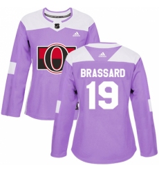Women's Adidas Ottawa Senators #19 Derick Brassard Authentic Purple Fights Cancer Practice NHL Jersey Women's Adidas Ottawa Senators #19 Derick Brassard Authentic Purple Fights Cancer Practice NHL Jersey