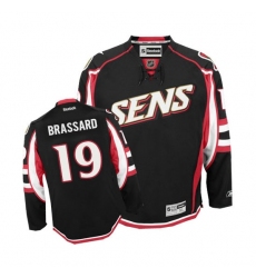Women's Reebok Ottawa Senators #19 Derick Brassard Authentic Black Third NHL Jersey