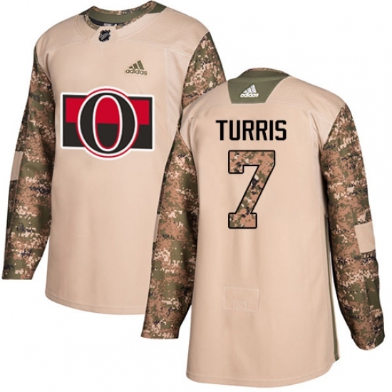 Men's Adidas Ottawa Senators #7 Kyle Turris Authentic Camo Veterans Day Practice NHL Jersey Men's Adidas Ottawa Senators #7 Kyle Turris Authentic Camo Veterans Day Practice NHL Jersey