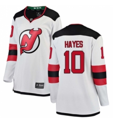 Women's New Jersey Devils #10 Jimmy Hayes Fanatics Branded White Away Breakaway NHL Jersey