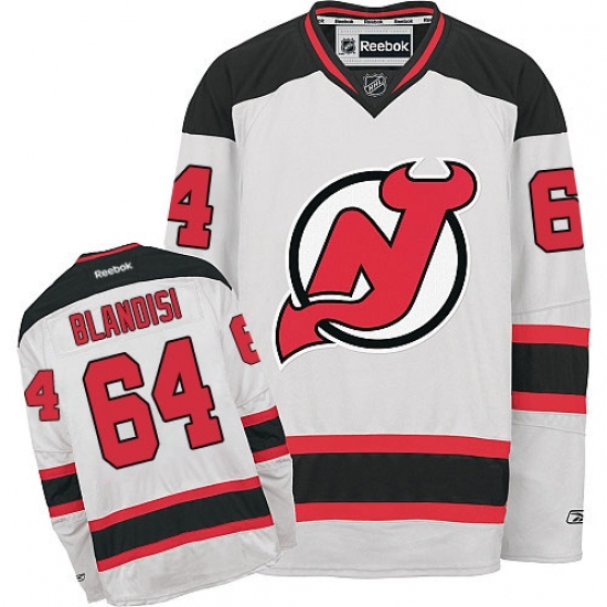 Youth Reebok New Jersey Devils #64 Joseph Blandisi Authentic White Away NHL Jersey Youth Reebok New Jersey Devils #64 Joseph Blandisi Authentic White Away NHL Jersey