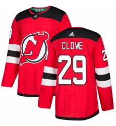 Men's Adidas New Jersey Devils #29 Ryane Clowe Premier Red Home NHL Jersey