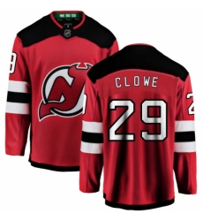 Youth New Jersey Devils #29 Ryane Clowe Fanatics Branded Red Home Breakaway NHL Jersey