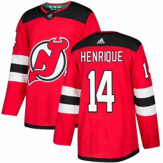 Men's Adidas New Jersey Devils #14 Adam Henrique Authentic Red Home NHL Jersey Men's Adidas New Jersey Devils #14 Adam Henrique Authentic Red Home NHL Jersey