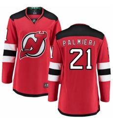 Women's New Jersey Devils #21 Kyle Palmieri Fanatics Branded Red Home Breakaway NHL Jersey