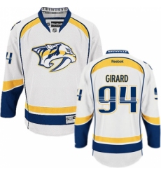 Men's Reebok Nashville Predators #94 Samuel Girard Authentic White Away NHL Jersey Men's Reebok Nashville Predators #94 Samuel Girard Authentic White Away NHL Jersey