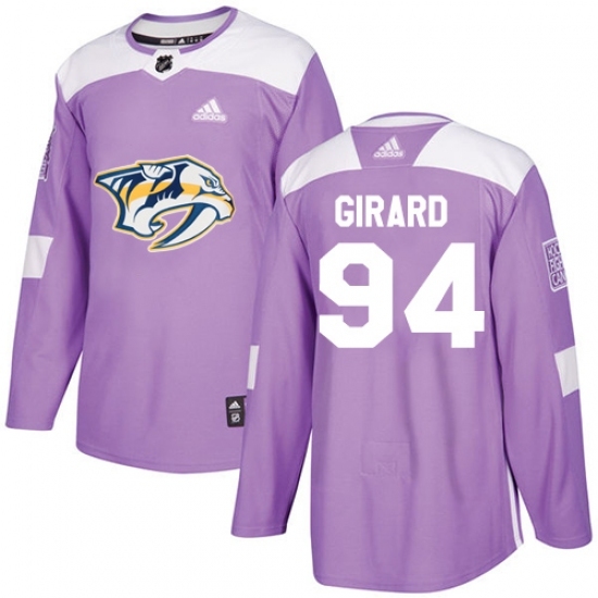 Youth Adidas Nashville Predators #94 Samuel Girard Authentic Purple Fights Cancer Practice NHL Jersey Youth Adidas Nashville Predators #94 Samuel Girard Authentic Purple Fights Cancer Practice NHL Jersey