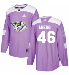 Youth Adidas Nashville Predators #46 Pontus Aberg Authentic Purple Fights Cancer Practice NHL Jersey Youth Adidas Nashville Predators #46 Pontus Aberg Authentic Purple Fights Cancer Practice NHL Jersey