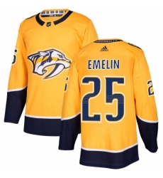 Youth Adidas Nashville Predators #25 Alexei Emelin Authentic Gold Home NHL Jersey Youth Adidas Nashville Predators #25 Alexei Emelin Authentic Gold Home NHL Jersey