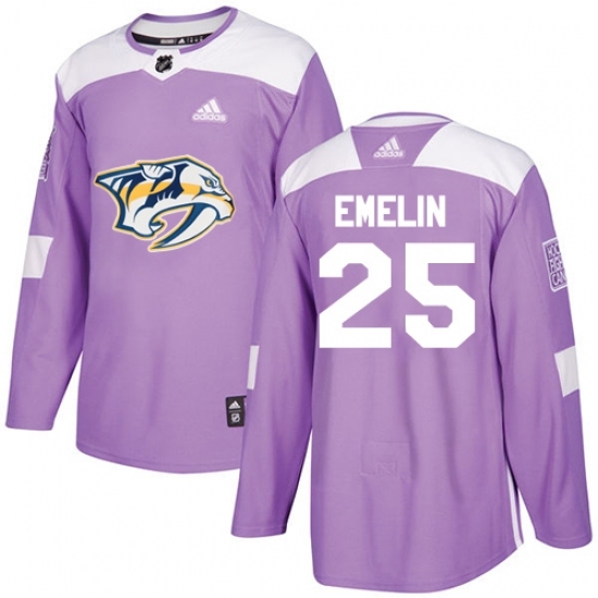 Youth Adidas Nashville Predators #25 Alexei Emelin Authentic Purple Fights Cancer Practice NHL Jersey Youth Adidas Nashville Predators #25 Alexei Emelin Authentic Purple Fights Cancer Practice NHL Jersey