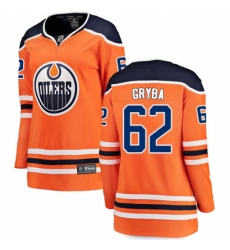 Women's Edmonton Oilers #62 Eric Gryba Fanatics Branded Orange Home Breakaway NHL Jersey