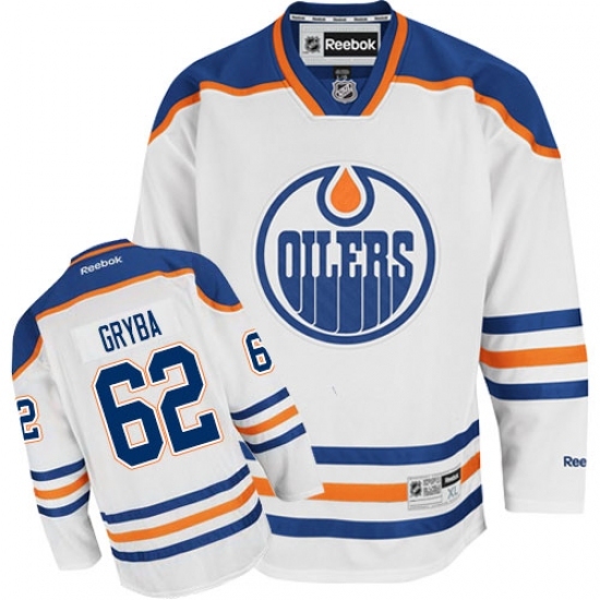 Women's Reebok Edmonton Oilers #62 Eric Gryba Authentic White Away NHL Jersey Women's Reebok Edmonton Oilers #62 Eric Gryba Authentic White Away NHL Jersey