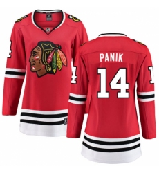 Women's Chicago Blackhawks #14 Richard Panik Fanatics Branded Red Home Breakaway NHL Jersey