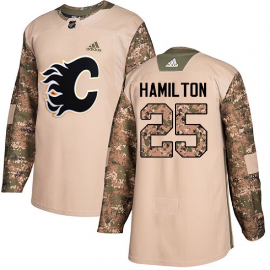 Men's Adidas Calgary Flames #25 Freddie Hamilton Authentic Camo Veterans Day Practice NHL Jersey Men's Adidas Calgary Flames #25 Freddie Hamilton Authentic Camo Veterans Day Practice NHL Jersey