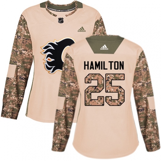 Women's Adidas Calgary Flames #25 Freddie Hamilton Authentic Camo Veterans Day Practice NHL Jersey Women's Adidas Calgary Flames #25 Freddie Hamilton Authentic Camo Veterans Day Practice NHL Jersey